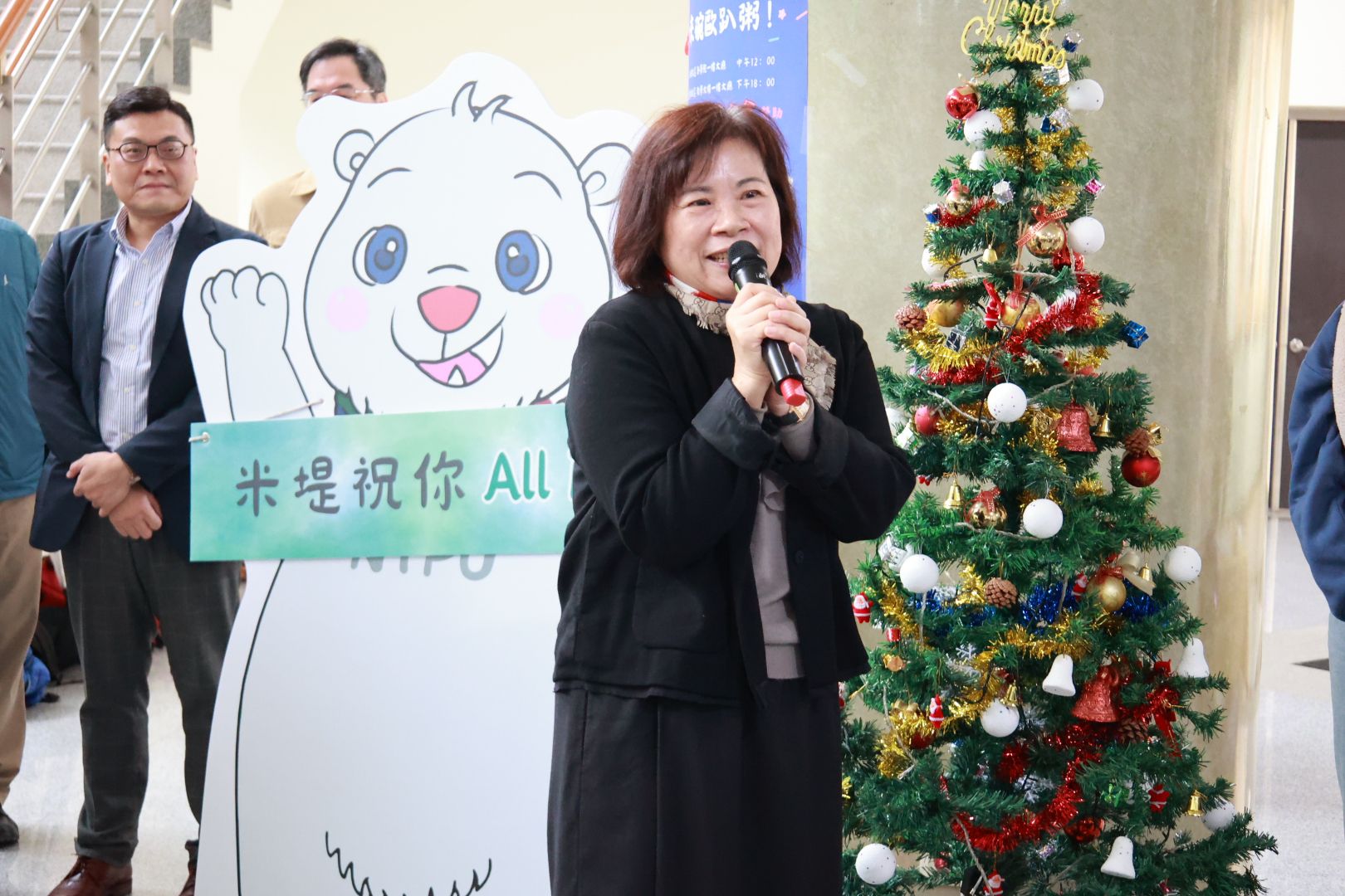 何秀貞董事長祝福大家吃了歐趴粥，全部ALL PASS